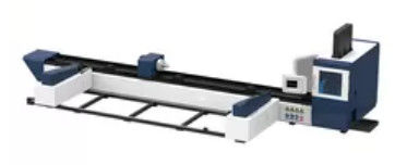 Doppia tagliatrice pneumatica della metropolitana del laser di CNC di Chuck 6500mm