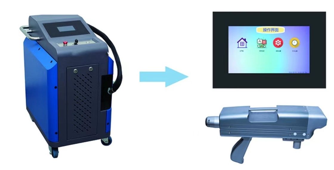 Macchina di pulizia di superficie del laser di raffreddamento a aria 200W 10m
