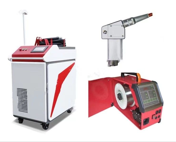 Pendolo tenuto in mano di raffreddamento ad acqua del saldatore 1000W del laser dell'OEM 8m doppio
