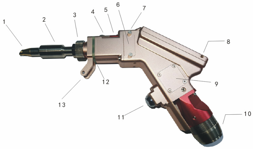 saldatore tenuto in mano 1080nm Maxphotonics del laser di 2000W CW con il mittente automatico del cavo